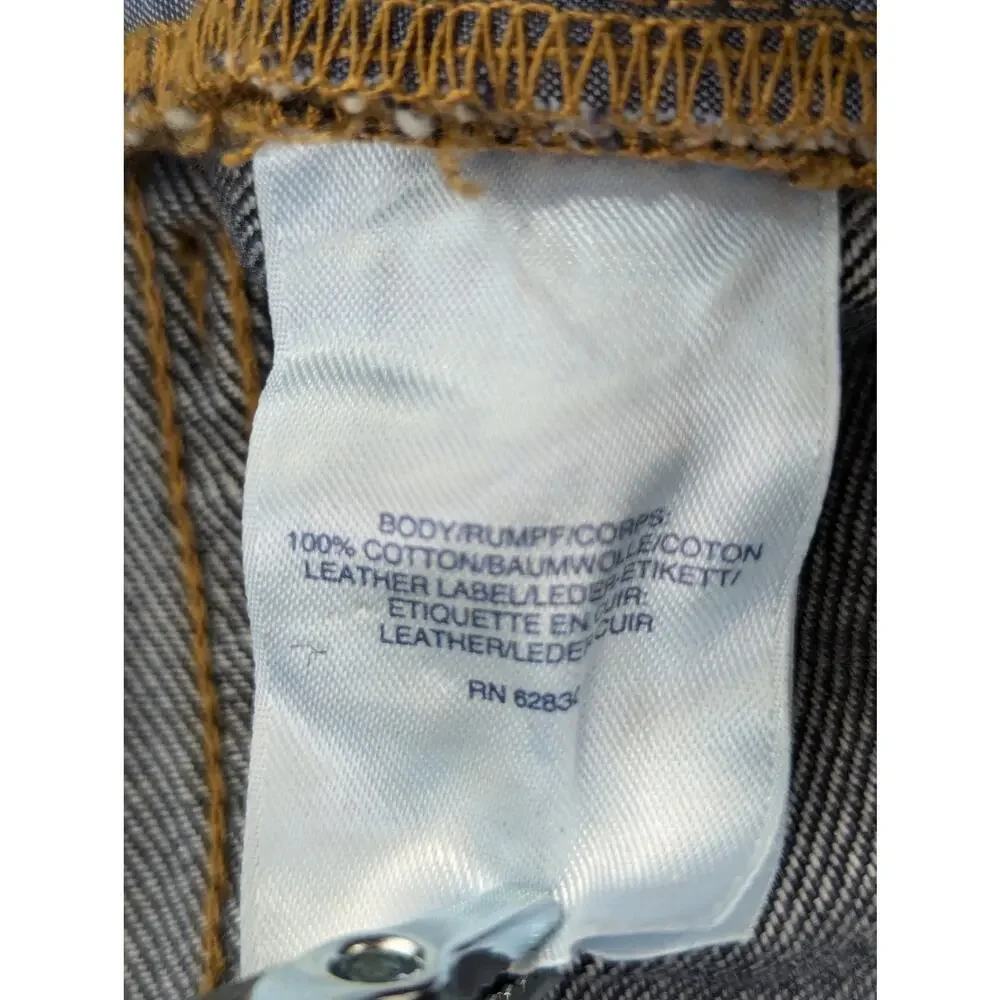 LANDS' END! CLASSIC FIT STRAIGHT LEG 5 POCKET BLUE DENIM MENS JEANS PANTS! SZ 44 - Picture 11 of 13